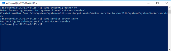 yum: konfigureres Docker til at starte automatisk ved server genstart 